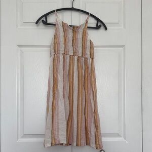 Zara Kids Dress with Pink and Tan Stripes